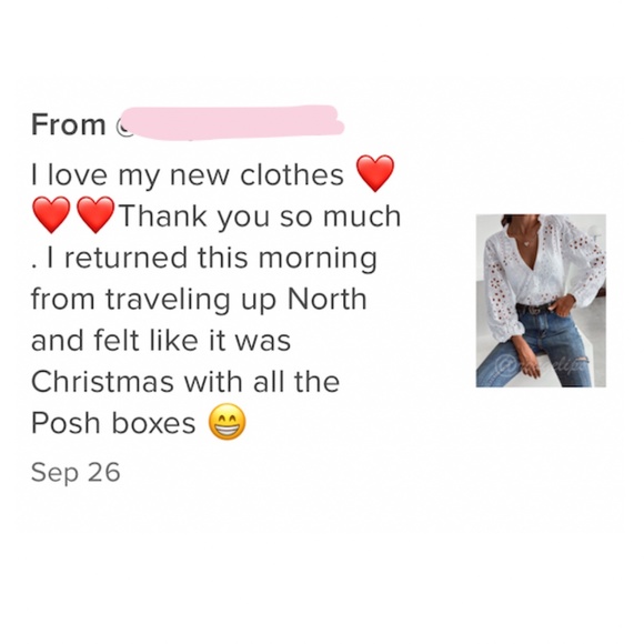 White Boho Eyelet Button Down Shirt - Picture 7 of 8